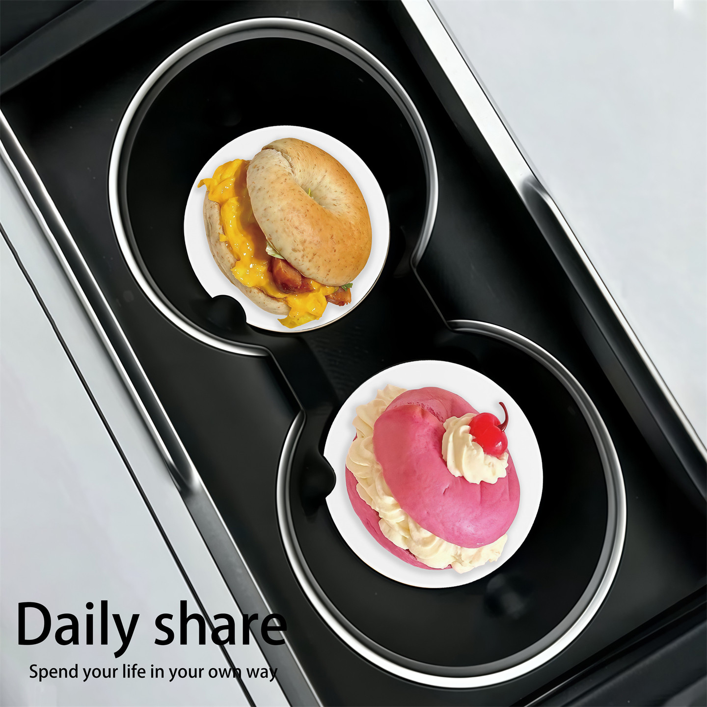 星星人车载杯垫汽车防滑置物垫内饰好物隔热垫通用耐高温水杯垫子,淘宝优惠券,粉丝福利购,淘宝优惠卷