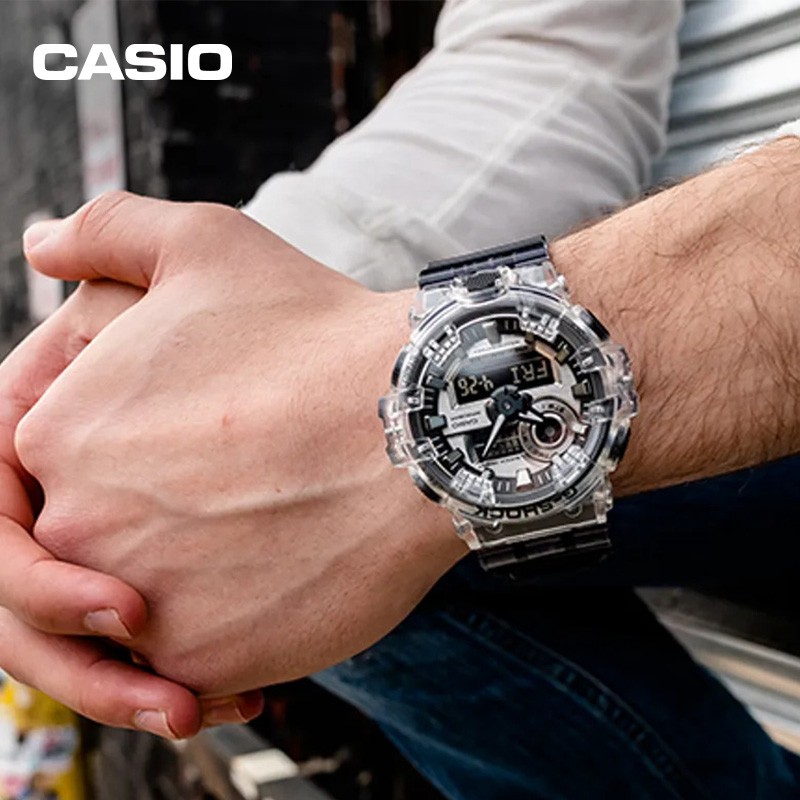 casio卡西欧手表男士gshock冰川运动款女学生电子石英GA-700SK-1A