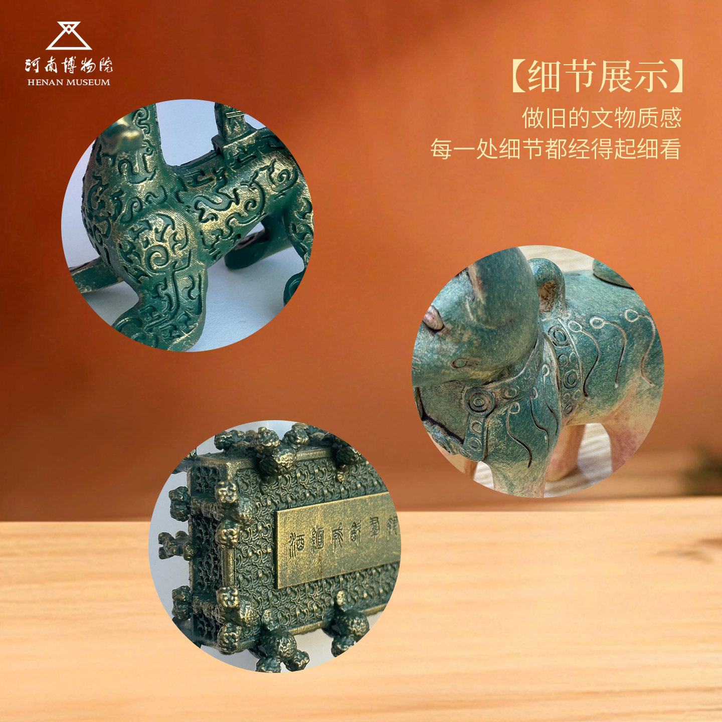 河南博物院绿陶狗豫博微珍系列冰箱贴文物纪念品桌面摆件文创礼品