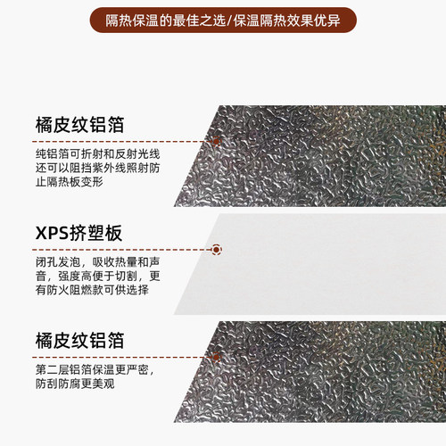 阳光房专用玻璃顶铝箔隔热板室内吊顶保温板屋顶防晒遮阳板阻燃板 - 图1