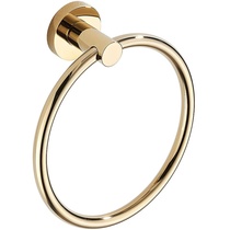 Full Copper Towel Ring Free From Punching Hair Towel Rack Towel Hanging Towel Rod Light Lavish Round Bathroom Wall-mounted Toilet Cirque