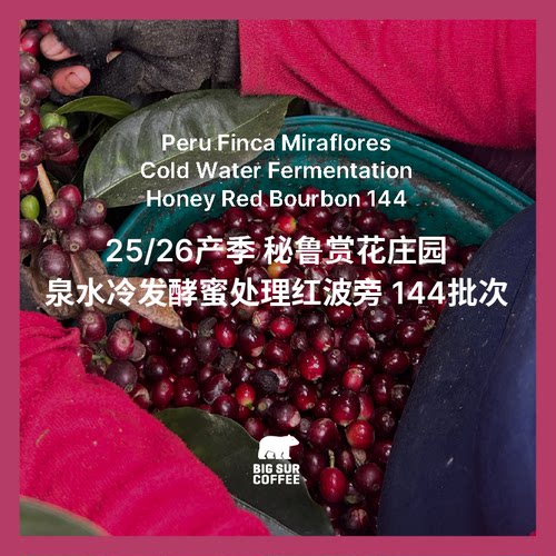 BIG SUR25/26产季秘鲁赏花庄园Miraflores泉水冷发酵 瑰夏/红波旁 - 图1