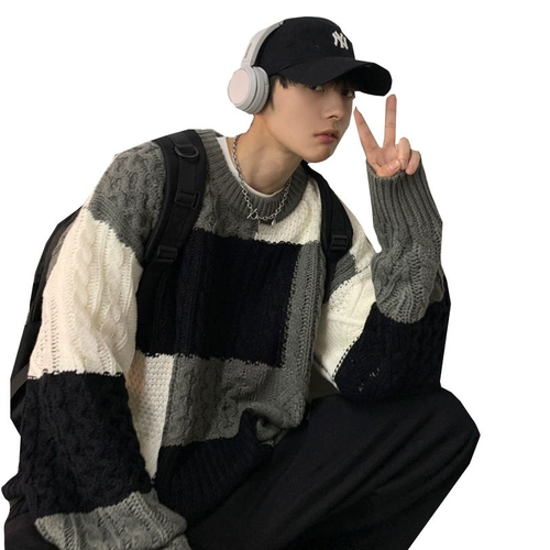 Tide, демисезонный шерстяной японский ретро брендовый трикотажный свитер