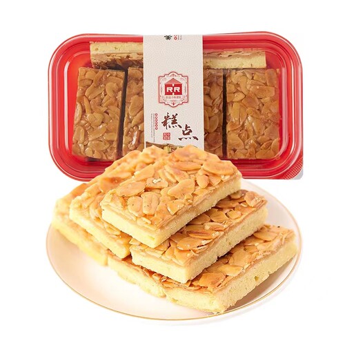 上海红房子西点扁桃仁排杏排南京路食品一店巴旦木西式糕点340克 - 图2
