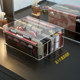 Desktop powder air cushion eye shadow transparent storage box with lid
