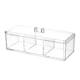Transparent cotton swab box Bazhi badge millet storage box