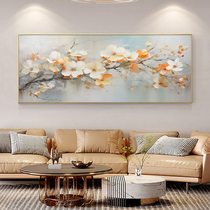 Jade Orchid Hand-painted Oil Painting Modern Minimalist Living Room Decoration Painting Light Luxury Upscale Sofa Background Wall Hanging Painting Bedside Painting