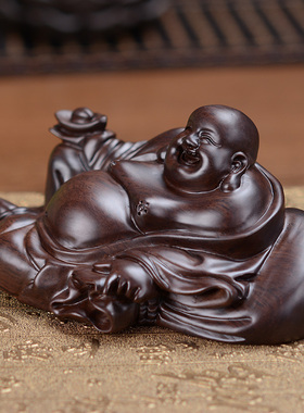 汽车摆件商务风送礼品黑檀木雕