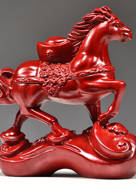 红色客厅马陈古木质新中式