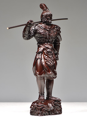 黑檀木雕孙悟空摆件齐天大圣佛像实木质斗战圣佛家居摆设工艺礼品