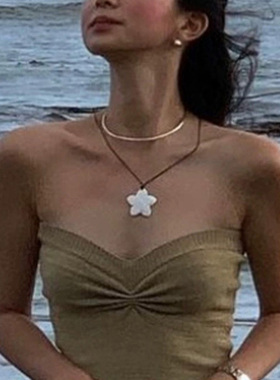 天然贝母女款轻奢高级颈链