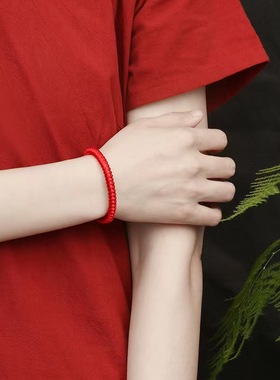 金刚结手绳本命年红绳手工可DIY