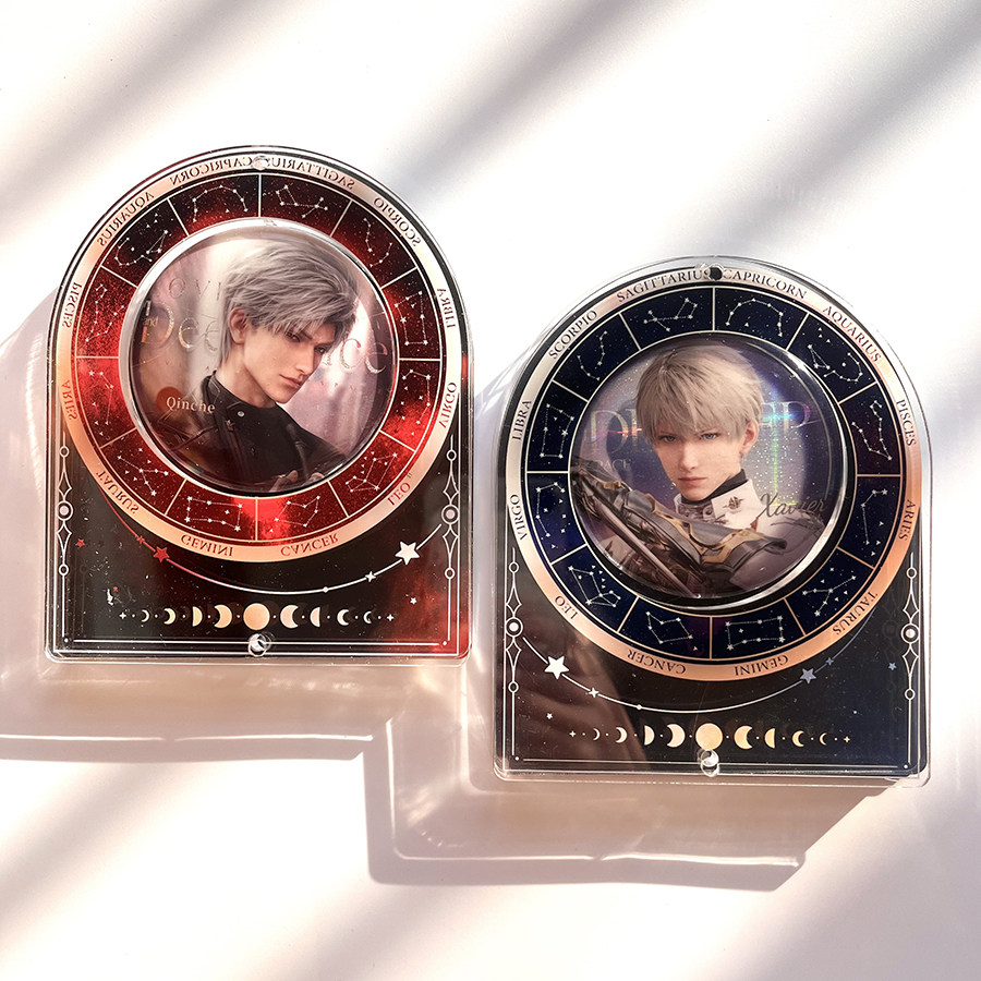 倩子酱goods十二星座谷美吧唧砖亚克力展示架谷子收纳徽章装饰框,淘宝优惠券,粉丝福利购,淘宝优惠卷