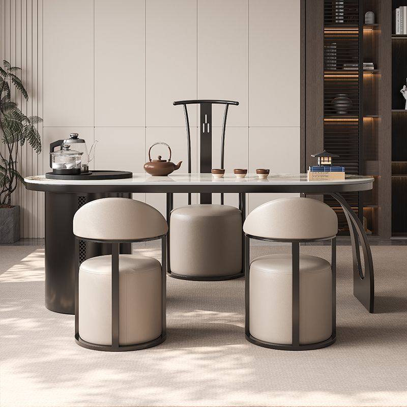 新中式现代阳台岩板茶桌椅组合轻奢简约烧水壶一体办公室家用茶台,淘宝优惠券,粉丝福利购,淘宝优惠卷