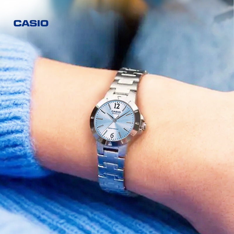 casio卡西欧手表女士正品休闲防水学生石英电子表LTP-1177A-2A - 图2