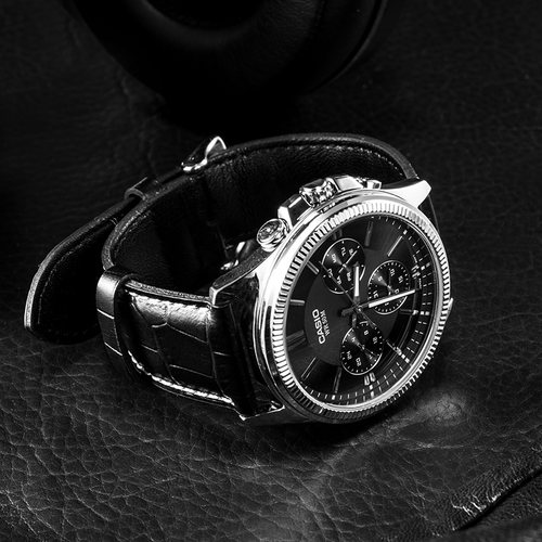 casio卡西欧手表男官方正品简约商务防水学生石英表MTP-1375L-1A - 图2