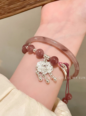 新中式猫眼石兰花半镯手链