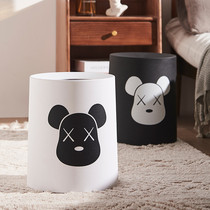 Nordic Creative Light Lavish Trash Cans Home Living Room Bedrooms bedroom Toilet Toilet Kitchen no lid large size cylinder minimalist