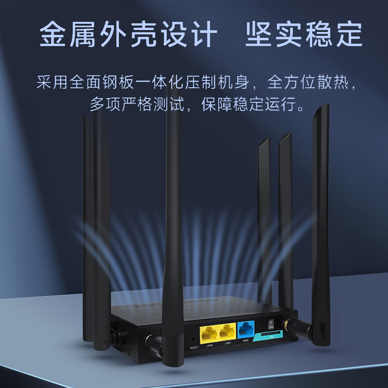 移动4G无线路由器wifi2023新款家用免插卡三网通可携式笔记本台式电脑宽带智能工业级双频千兆端口办公随身wi - 图3