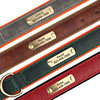 Gold bow tie dog collar with engraving to prevent loss, full dog type