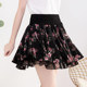 Double-layer chiffon short skirt polka dot summer anti-exposure a