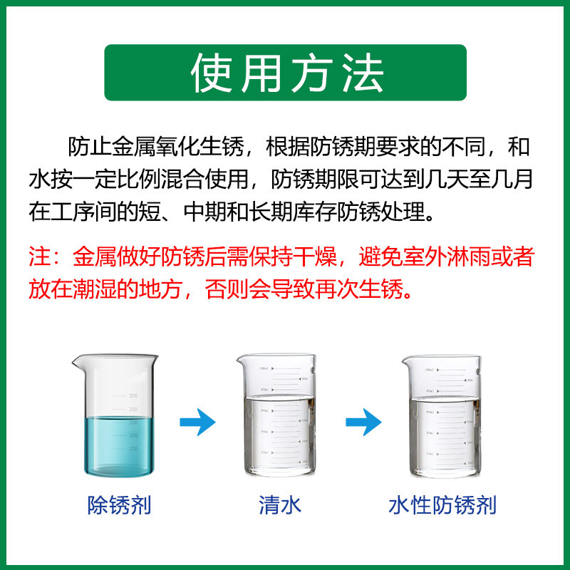 钢铁防锈剂水性防氧化水基预膜防锈剂防腐金属防锈液防止铁生锈 - 图1