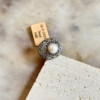 GEROCHRISTO GR2511 Pearl Ring Sterling Silver Vintage Carved Light Luxury Exquisite Handmade Ring GC