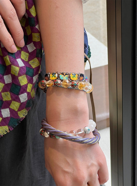 AYALA BAR R4094手链 Jellybean Glass Bracelet 手工制作