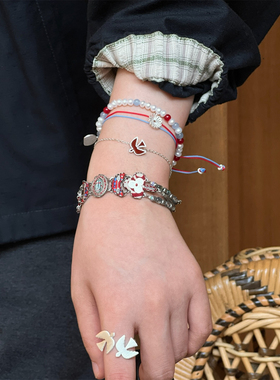 soft mountains软山 Unbounded自由鸟手链 纯银原创设计手饰