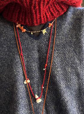 SERENESS所若 五福袋大肚葫芦宝瓶项链吊坠锁骨链高级感原创设计