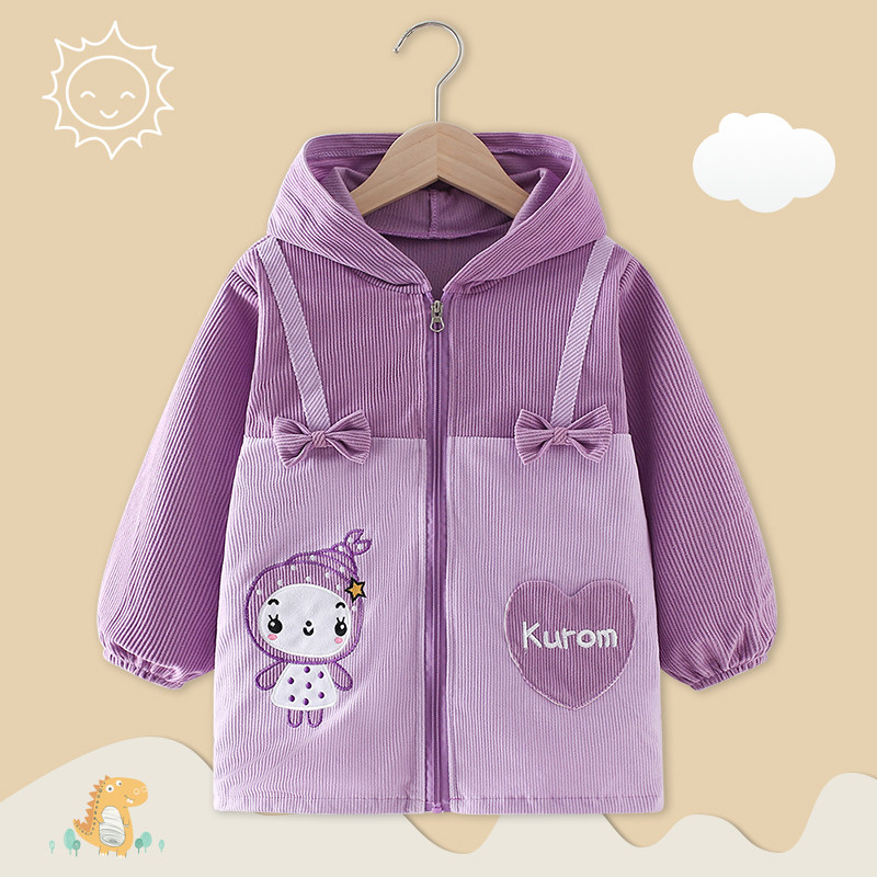 儿童羽绒服罩衣秋冬女宝宝加长正穿衣中大童防脏加大护衣拉链外套,淘宝优惠券,粉丝福利购,淘宝优惠卷