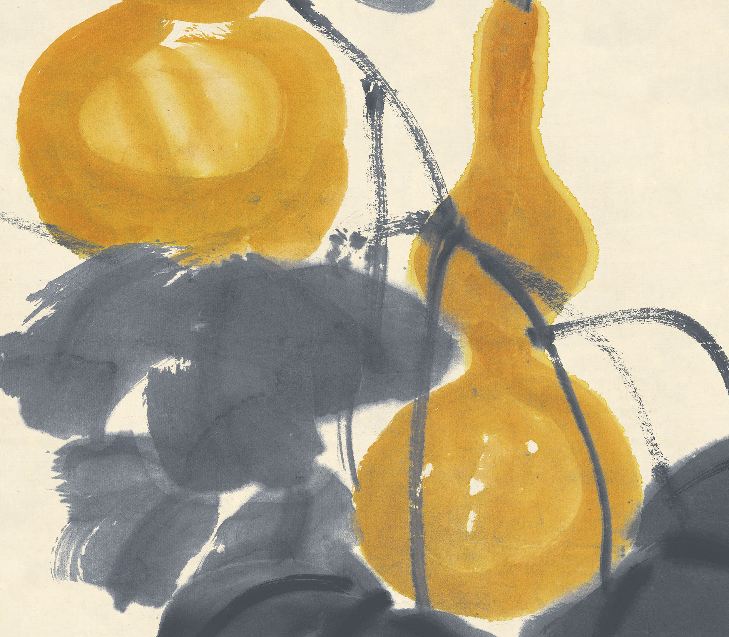 齐白石《福寿康宁》葫芦祝寿客厅玄关装饰画挂画高清微喷复制国画