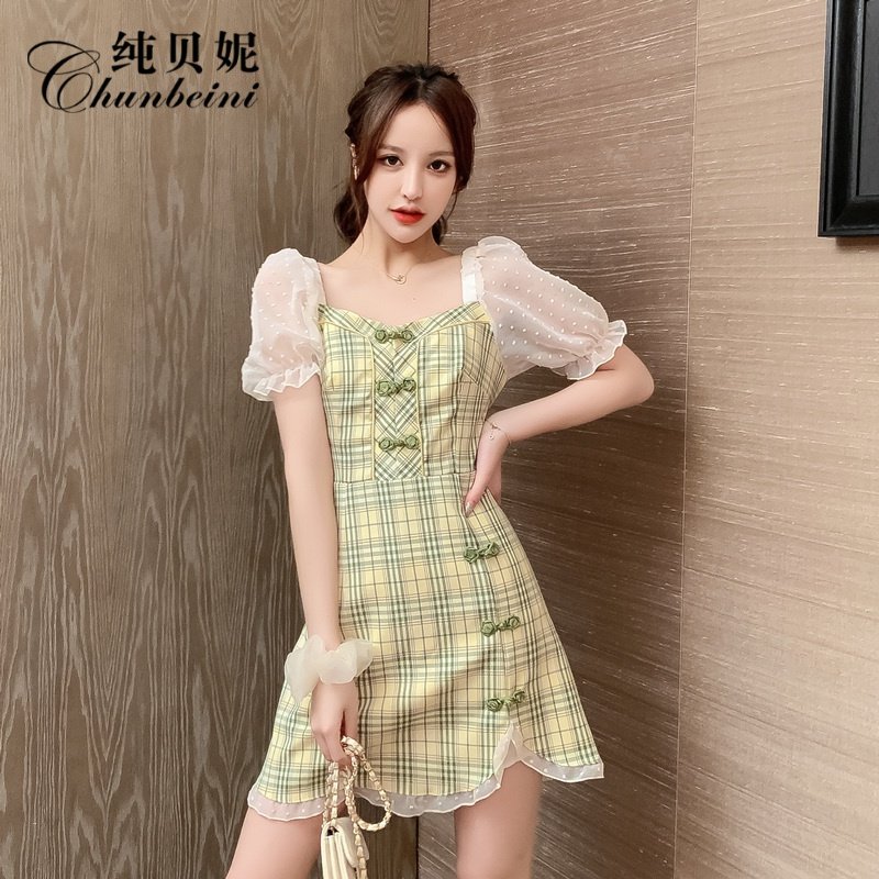 复古旗袍2020年新款改良版夏连衣裙 纯贝妮连衣裙