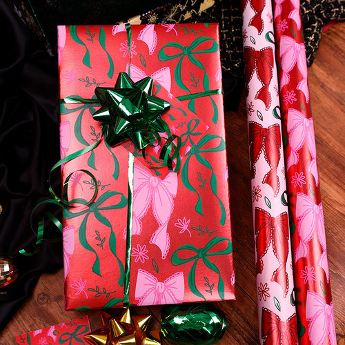 Christmas Gift Wrapping Paper Roll 圣诞节情人节礼物包装纸卷 - 图2