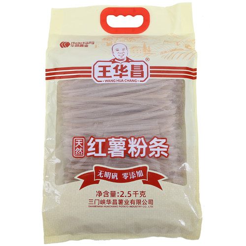 王华昌5斤宽粉纯正宗天然红薯粉条农家手工无添加酸辣粉番薯粗粉 - 图3