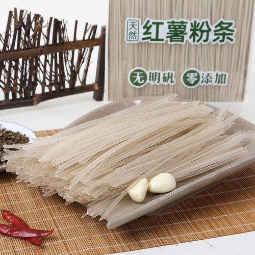 王华昌5斤宽粉纯正宗天然红薯粉条农家手工无添加酸辣粉番薯粗粉 - 图0