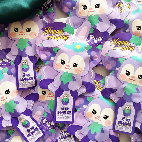 星戴lu奇妙棒棒糖葡萄味糖果喜糖儿童生日周岁喜礼伴手礼礼物搭配 - 图3