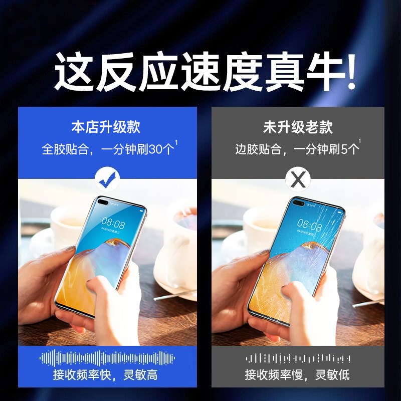 适用华为p40pro钢化膜p30pro手机膜华p40十水凝膜全包边全屏曲面 - 图1
