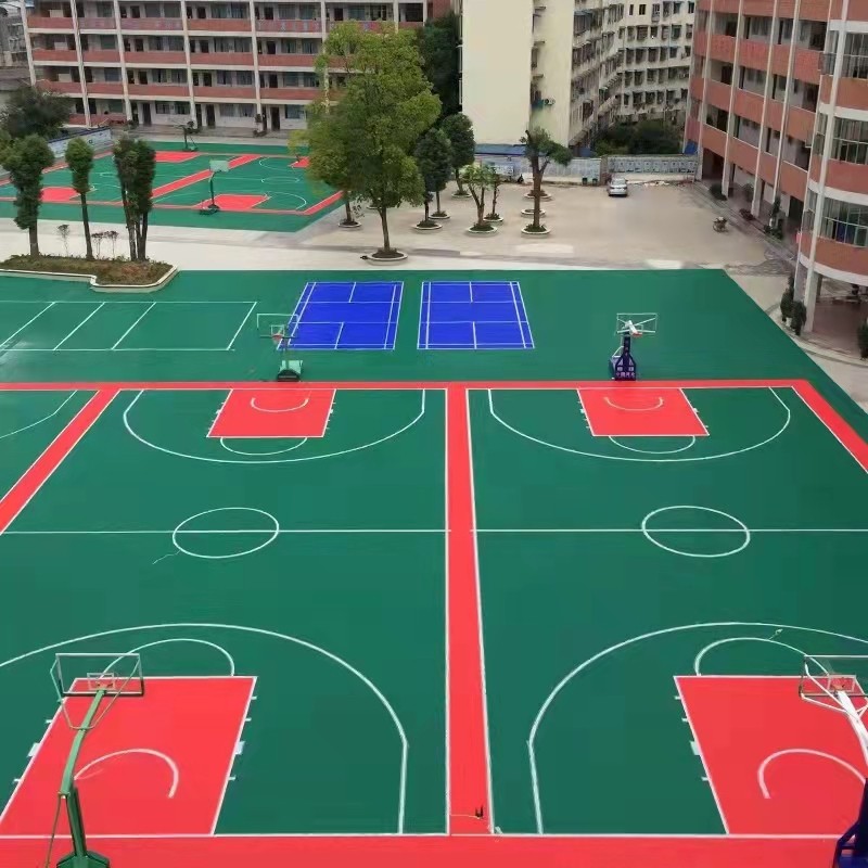 幼儿园悬浮地板家用拼装式悬浮地板儿童篮球场室内外轮滑塑胶地垫