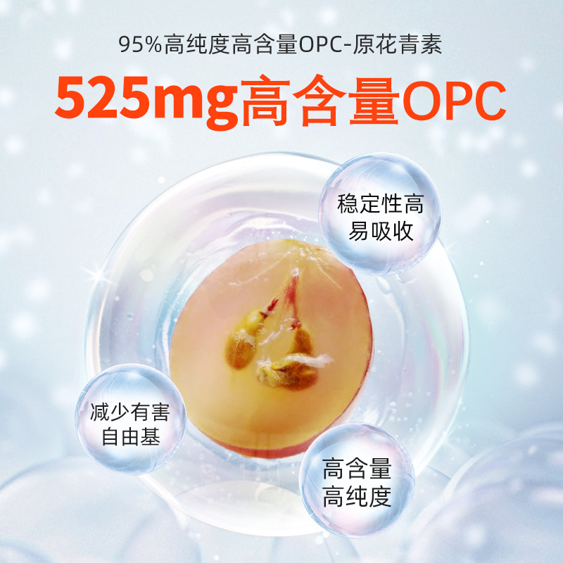 澳洲小红OPC花青素PCC1硫辛酸玫瑰果血橙半胱氨酸保健品-图1