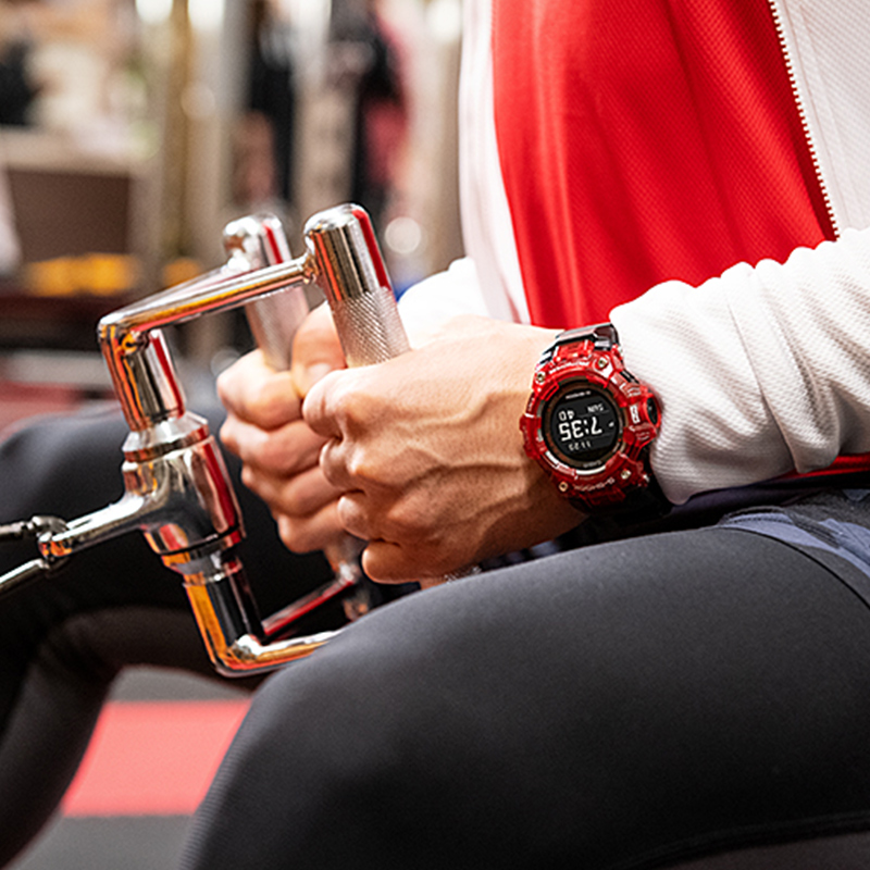 casio卡西欧手表健身运动中性潮流液晶电子透明撞色手表GBD-100SM - 图3