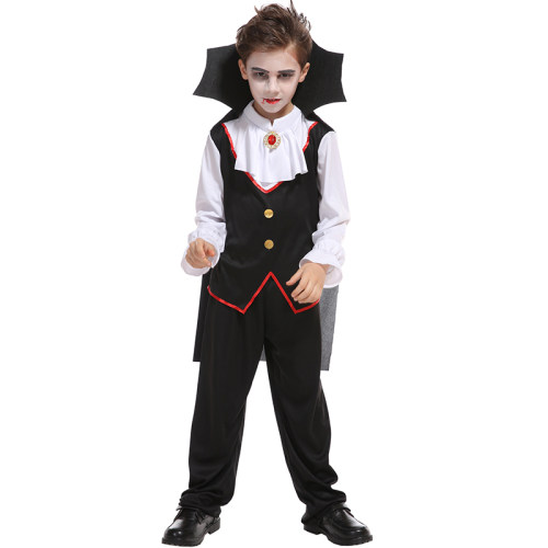 万圣节儿童服装cosplay吸血鬼套装表演服恐怖男cos吸血鬼演出服男 - 图2