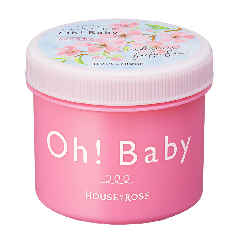 ohbaby日本限定樱花香香氛磨砂膏 ohbaby海外身体磨砂膏/去角质膏
