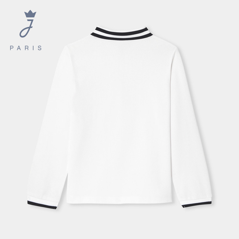 Jacadi亚卡迪男童棉质长袖POLO春季新款宽松百搭T恤上衣2043238,淘宝优惠券,粉丝福利购,淘宝优惠卷