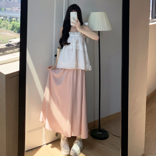 Women's summer thin white culottes