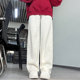 Women's white sweatpants spring autumn winter 2023 new high waist