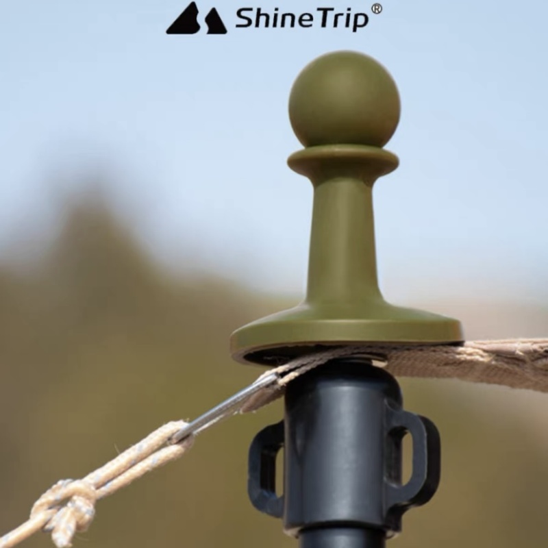 ShineTrip山趣防雷帽避雷帽户外野营帐篷营柱支撑杆卫兵顶针4只装 - 图0