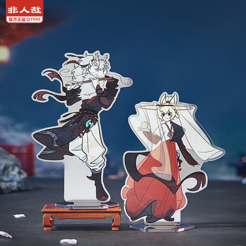 非人哉×刺客信条联名镜面亚克力立牌动漫周边角色收藏桌面摆件,淘宝优惠券,粉丝福利购,淘宝优惠卷
