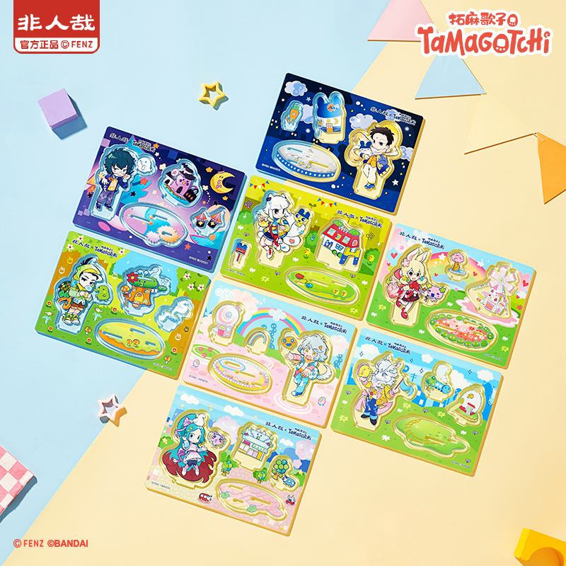 非人哉X拓麻歌子联名Q版亚克力立牌盲盒组装动漫周边收藏桌面摆件 - 图0