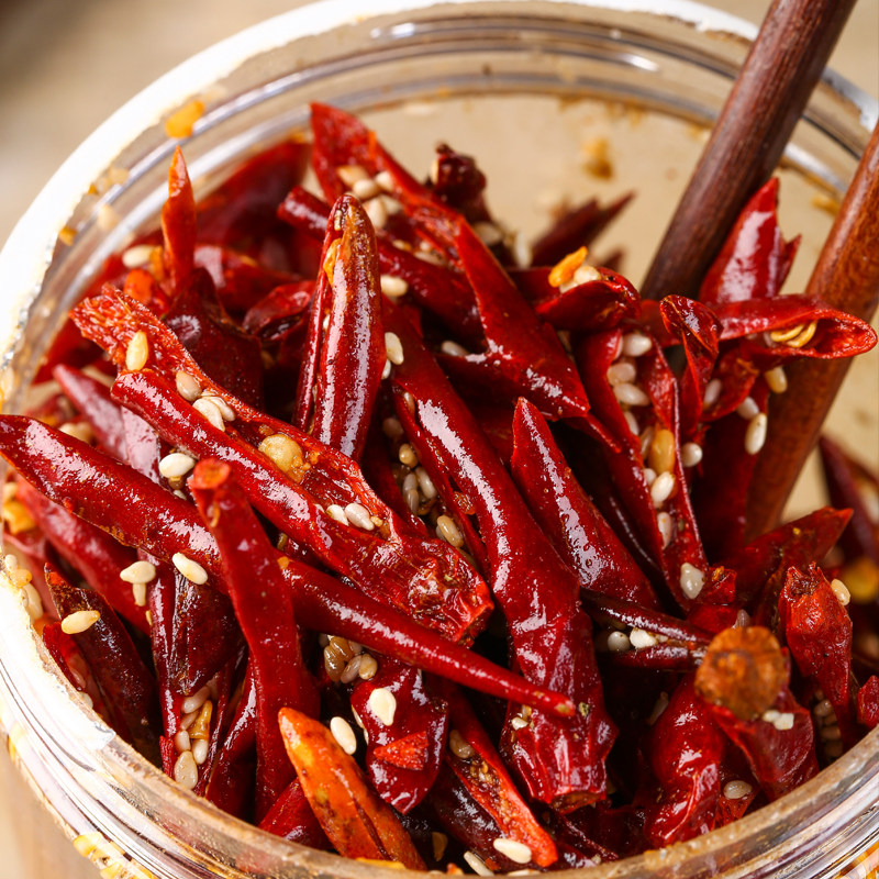 贵州特产香酥辣椒脆希流哥芝麻香脆椒油炸零食下酒菜羊肉粉辣椒丝,淘宝优惠券,粉丝福利购,淘宝优惠卷